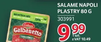 Salame Napoli Galbani plastry 80 g promocja w Selgros