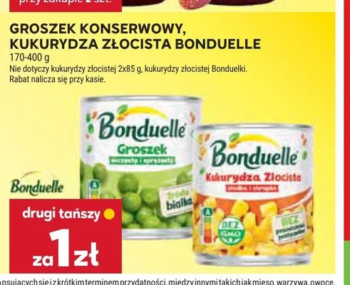 Groszek konserwowy Bonduelle promocja w Stokrotka
