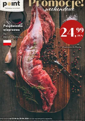 Polędwiczka wieprzowa polska promocja w Market Point