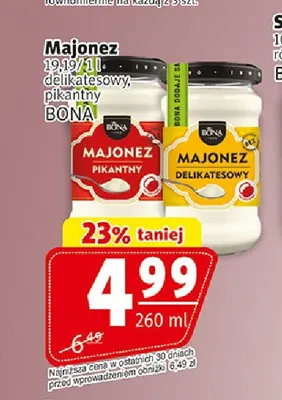Majonez pikantny Bona promocja w Prim Market