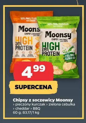 Chipsy z soczewicy Moonsy BBQ promocja w Netto