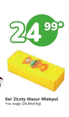 Ser żółty Złoty Mazur Mlekpol promocja w Limonka
