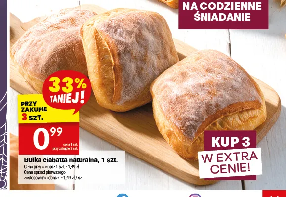 Bułka ciabatta naturalna Białecki promocja w Twój Market
