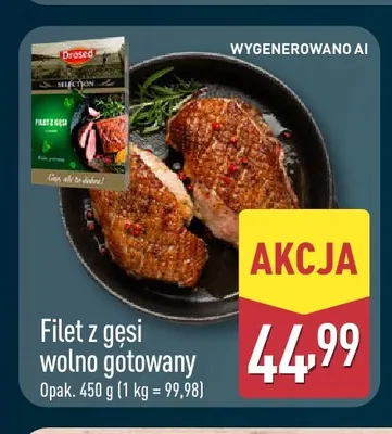 Filet z gęsi wolno gotowany Drosed promocja w Aldi