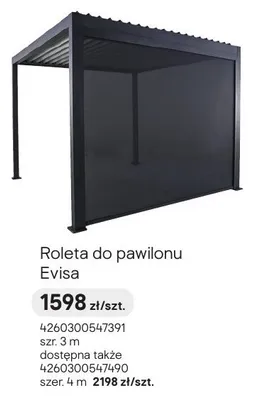 Roleta do pawilonu Evisa promocja w Castorama