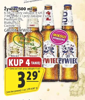 Piwo Żywiec Ciemne promocja w Prim Market