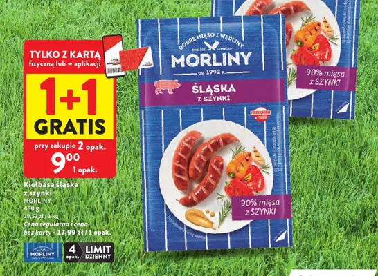 Kiełbasa śląska z szynki Morliny promocja w Intermarche