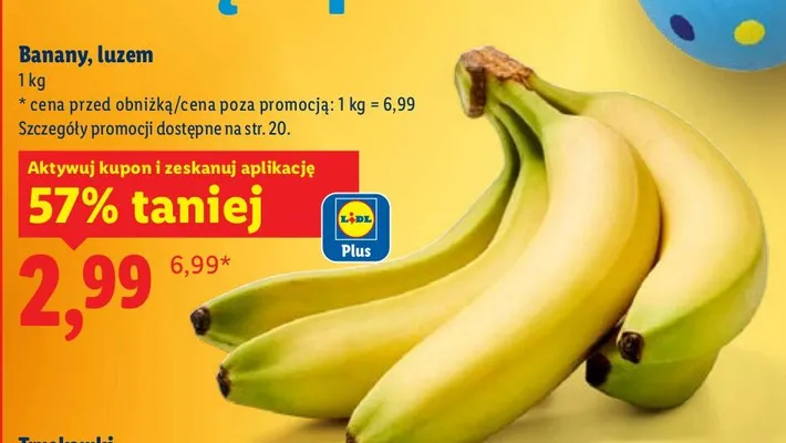 Banany luzem promocja w Lidl