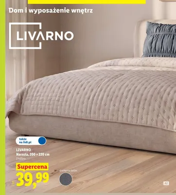 Narzuta 200x220 cm Livarno promocja w Lidl