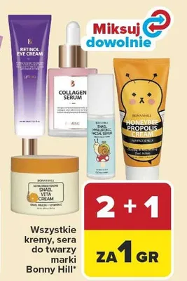 Kremy i sera do twarzy Bonny Hill promocja w Carrefour Market