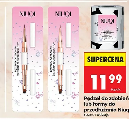 Pędzel do zdobień paznokci Niuqi promocja w Biedronka