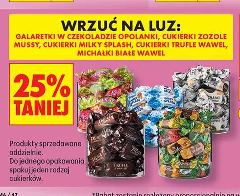 Galaretki w czekoladzie Opolanki promocja w Biedronka