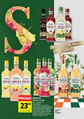 Likier Soplica Wiśniowa promocja w Intermarche