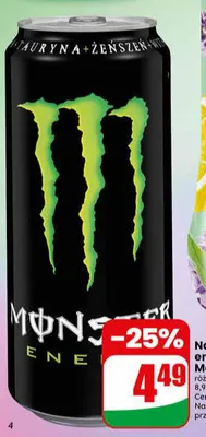 Napój energetyzujący promocja w Dino