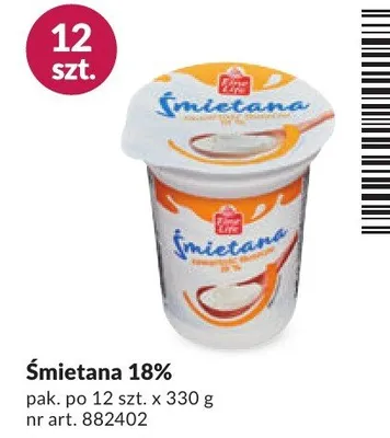 Śmietana 18% promocja w Makro