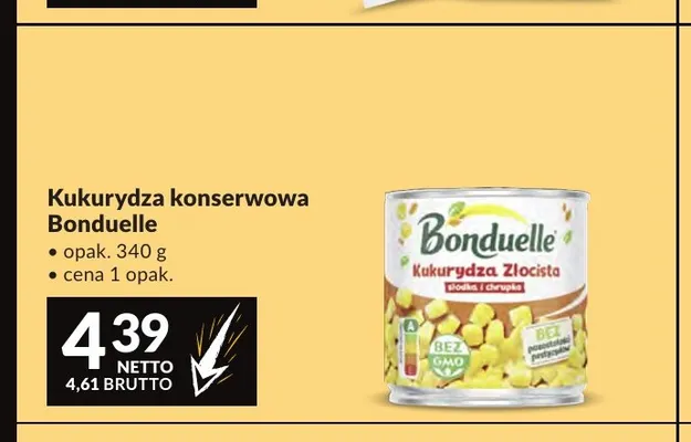 Kukurydza konserwowa Bonduelle promocja w Makro