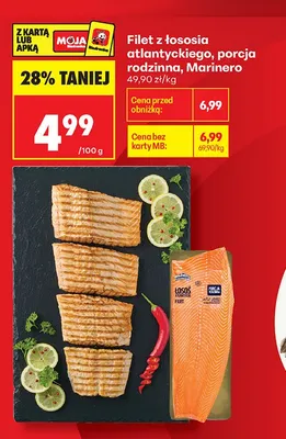 Filet z łososia atlantyckiego Marinero porcja rodzinna promocja w Biedronka