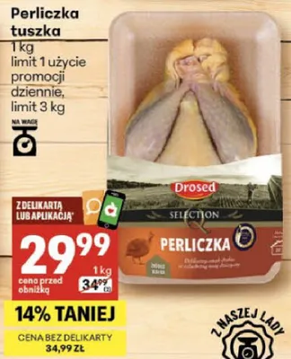 Perliczka tuszka Selection Drosed promocja w Delikatesy Centrum