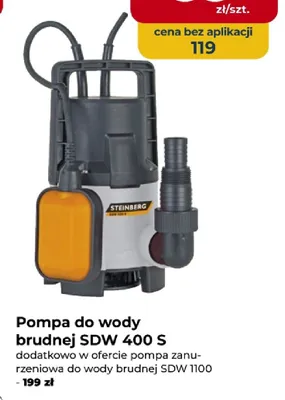 Pompa do wody brudnej SDW 400 S promocja w PSB Mrówka