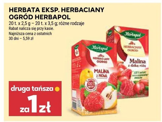 Herbata eksp. Herbaciany ogród Herbapol promocja w Stokrotka