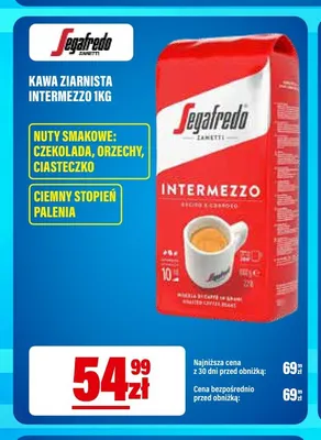 Kawa ziarnista Intermezzo Segafredo Zanetti promocja w RTV EURO AGD