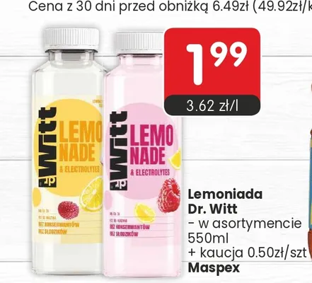 Lemoniada Dr. Witt promocja w Market Point