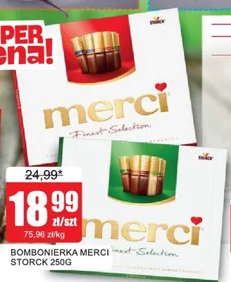 Bombonierka Merci Finest Selection promocja w Bingo