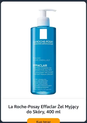 Żel myjący do skóry La Roche-Posay Effaclar promocja w Amazon