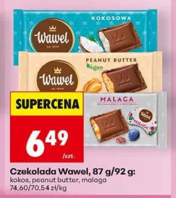 Czekolada Wawel peanut butter promocja w Biedronka