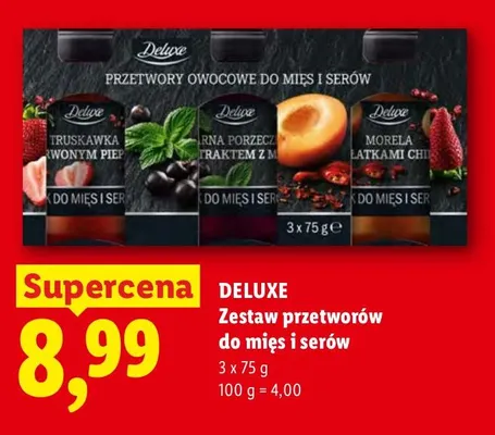 Zestaw przetworów do mięs i serów Deluxe promocja w Lidl