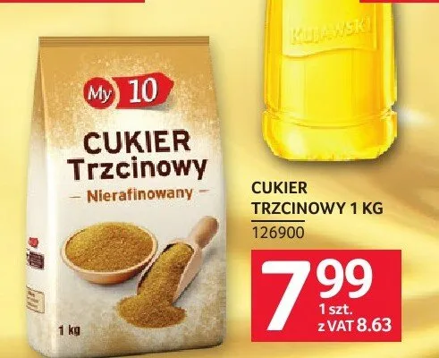 Cukier trzcinowy nierafinowany My 10 promocja w Selgros