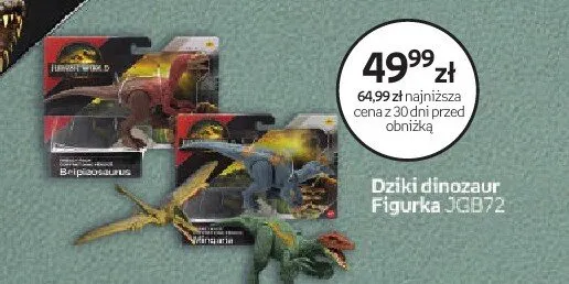 Dziki dinozaur Figurka JGB72 Mattel Jurassic World promocja w Dzień Dziecka