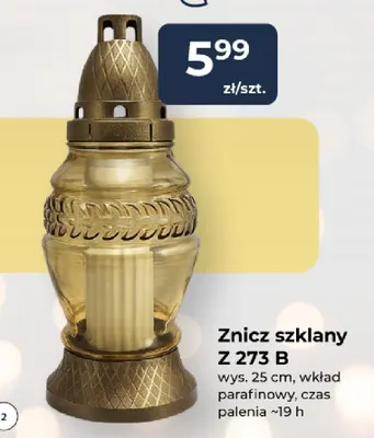 Znicz szklany Z 273 B Kerti promocja w PSB Mrówka