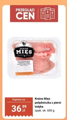 Polędwiczka z piersi indyka Kraina Mięs promocja w Biedronka