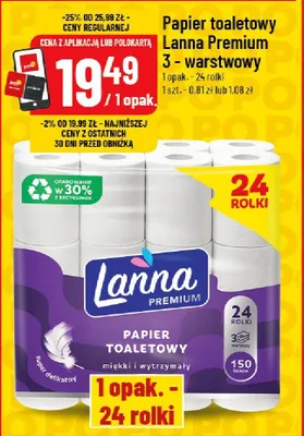 Papier toaletowy 3-warstwowy promocja w POLOmarket