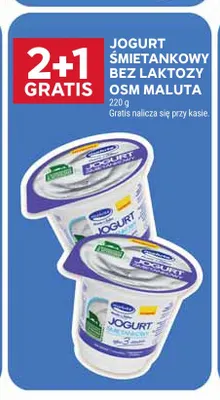 Jogurt śmietankowy bez laktozy Maluta promocja w Stokrotka