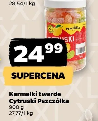 Karmelki twarde Cytruski Pszczółka promocja w Netto