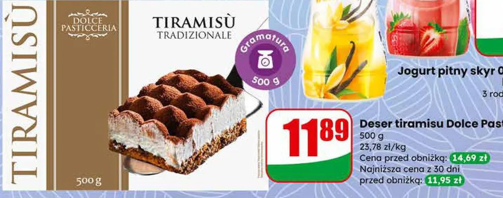 Deser tiramisu promocja w Dino