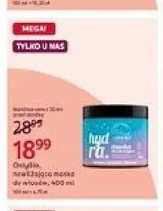 Maska nawilżająca do włosów Onlybio promocja w Rossmann