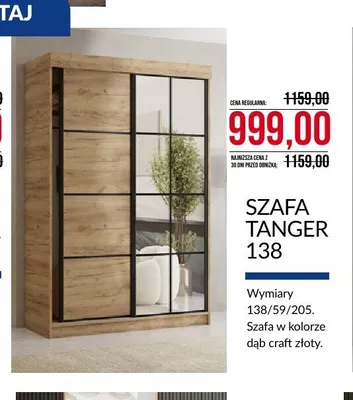Szafa Tanger 138 promocja w Abra Meble