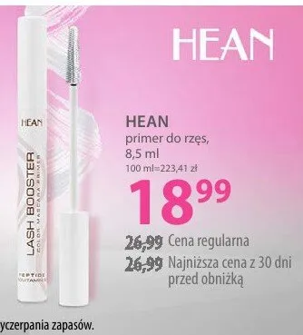Primer do rzęs Hean Lash Booster promocja w Hebe