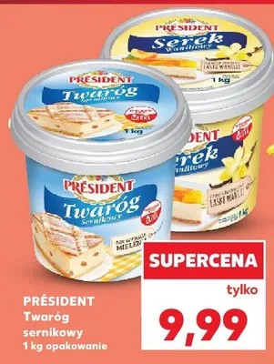 Twaróg sernikowy Président promocja w Kaufland