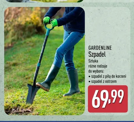 Szpadel z piłą do korzeni Gardenline promocja w Aldi