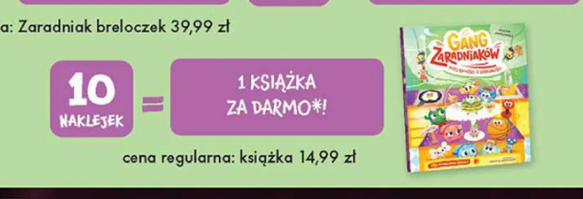 Książka Gang Zaradniaków promocja w Biedronka
