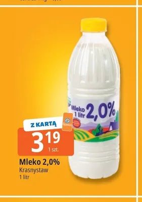 Mleko Krasnystaw 2,0% promocja w Leclerc