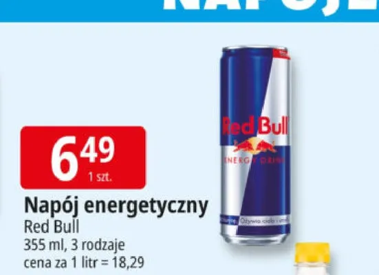 Napój energetyczny Red Bull promocja w Leclerc