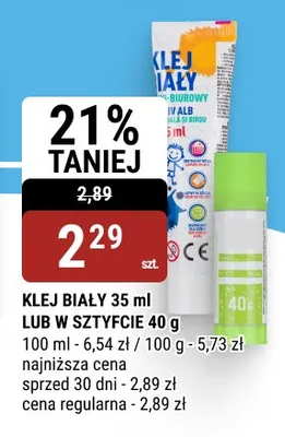 Klej w sztyfcie promocja w bi1