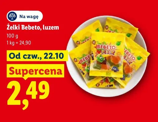 Żelki Bebeto luzem promocja w Lidl