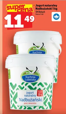 Jogurt naturalny Nadbużański Bieluch promocja w TOPAZ