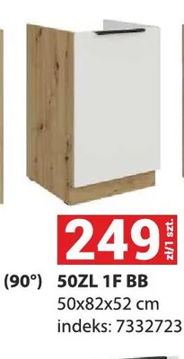 Szafka kuchenna Aria 50ZL 1F Bb promocja w Merkury Market